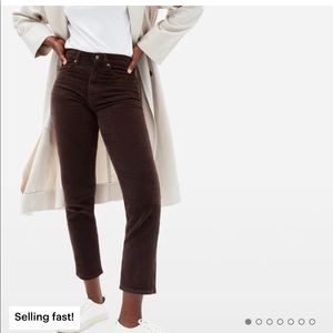 Everlane Cheeky Straight Corduroy Pant New w/tags!